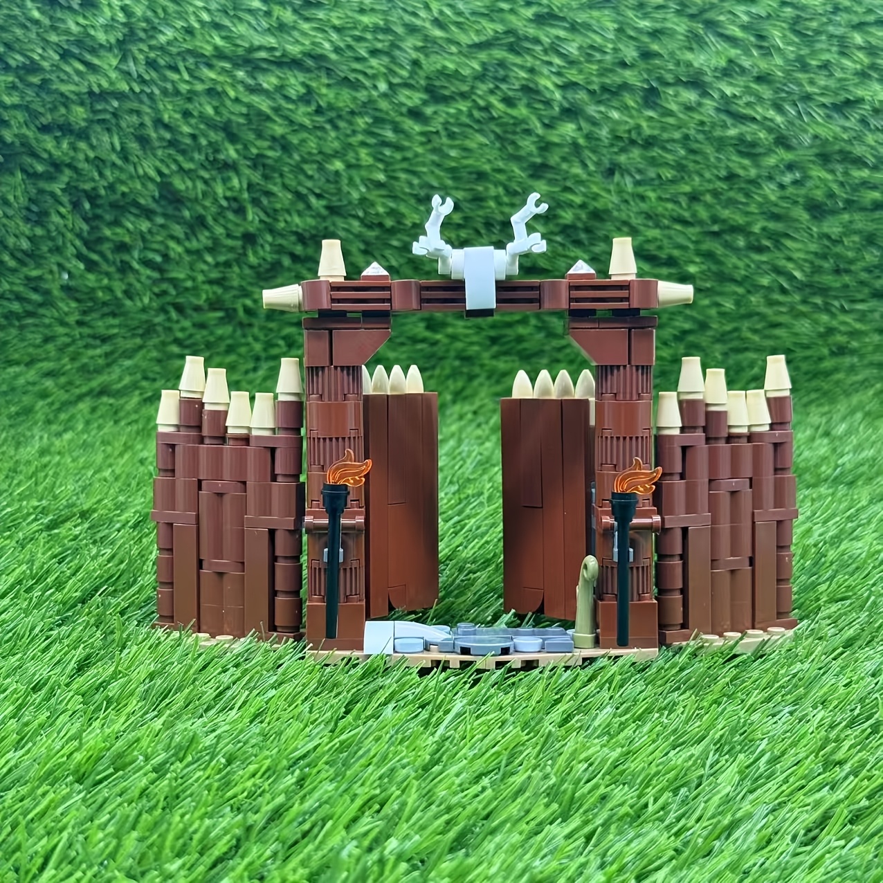 Medieval Architectural Scene Gates Building Block Set
